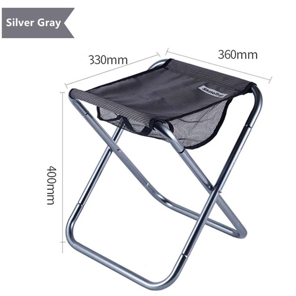 Outdoor Camping Folding Stool, forte capacidade de rolamento, cadeira grande portátil, viagens, peso leve, pesca, piquenique, churrasco, fezes de