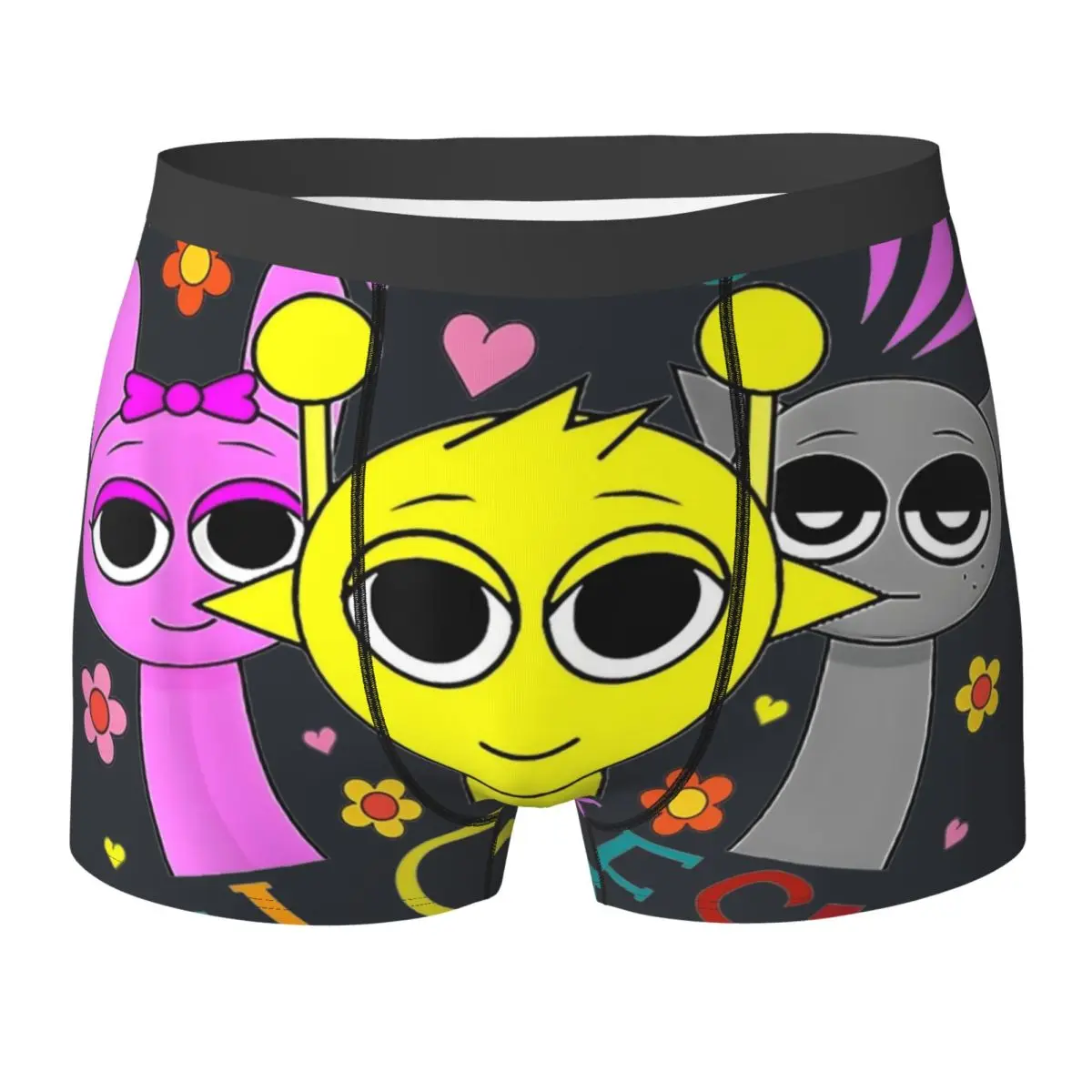 

Горячее игровое нижнее белье Sprunki, удобные трусы с героями мультфильмов Incredibox, шорты на заказ, трусы, сумка, мужской багажник больших размеров