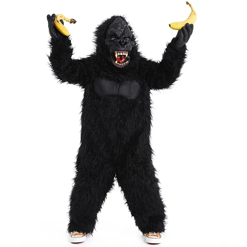 

Children's Halloween Foreign Trade Models Parent-child Monster Party Play, Animal Costume King Kong Plush Chimpanzee