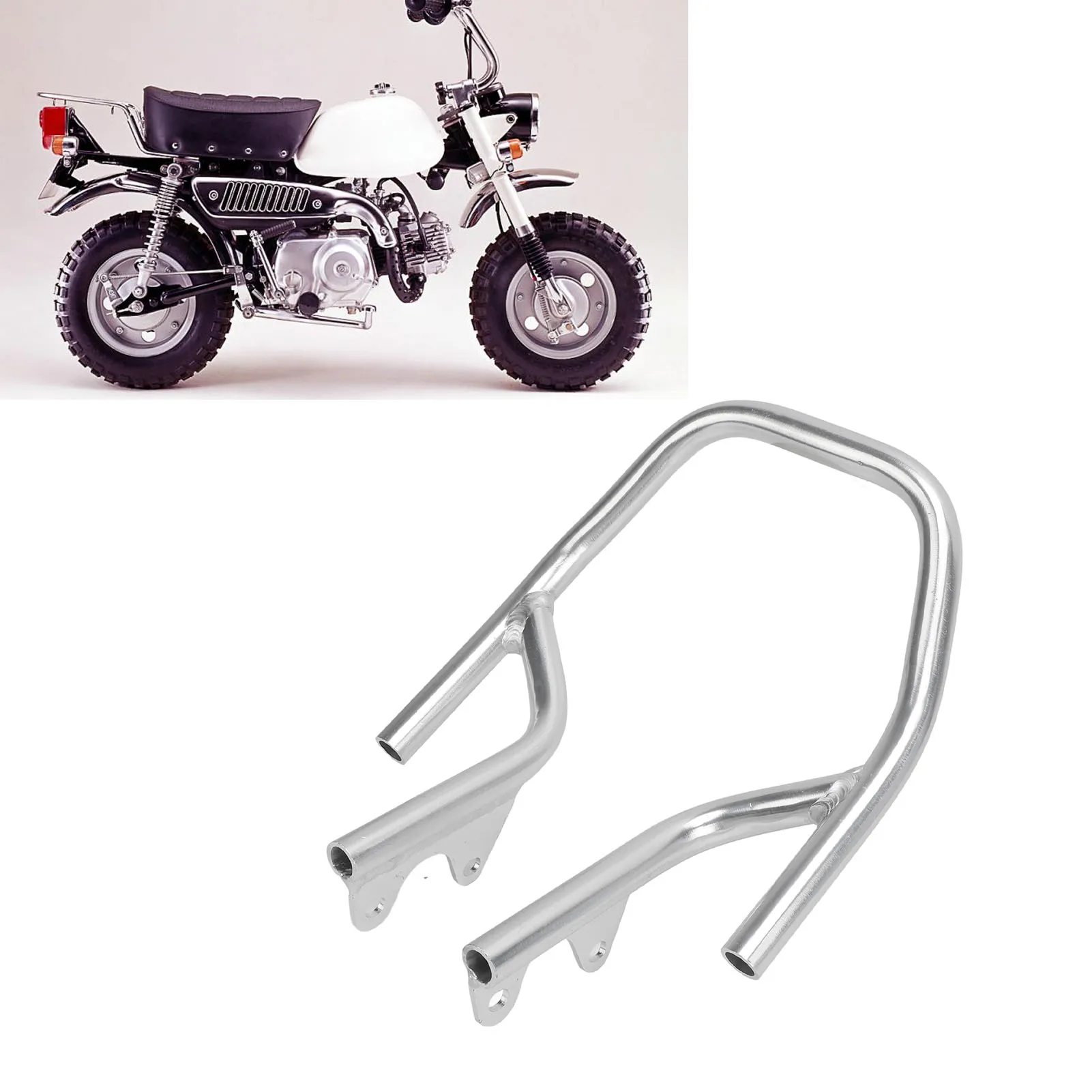 

Motorcycle Rear Passenger Grab Bar 20mm Aluminum Alloy Motorbike Rear Seat Side Hand Rail Armrest Handle for Monkey 50 Mini Bike