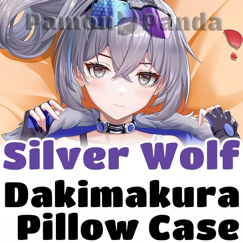Silver Wolf Dakimakura Honkai Star Rail Hugging Pillow Case Full Body Cushion Cover Pillowcase Home Bedding Decor Otaku Gift MKL
