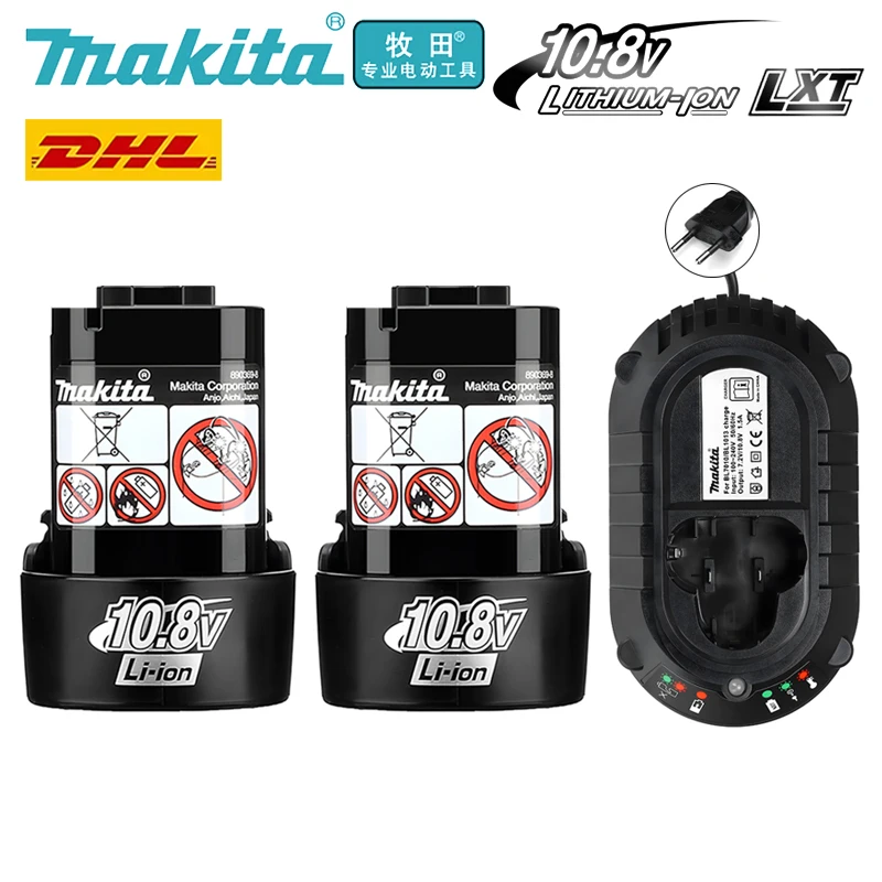 100% Makita original 10.8V battery BL1013 BL1020 BL1030 10,8V lithium-ion battery replacement LCT203W TD090D DF030D tool