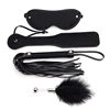 3031-a17424.jpg Set de Bondage 4 Piezas — Kit BDSM con Antifaz, Fusta, Paleta y Plumero, Juguete Erótico para Adultos