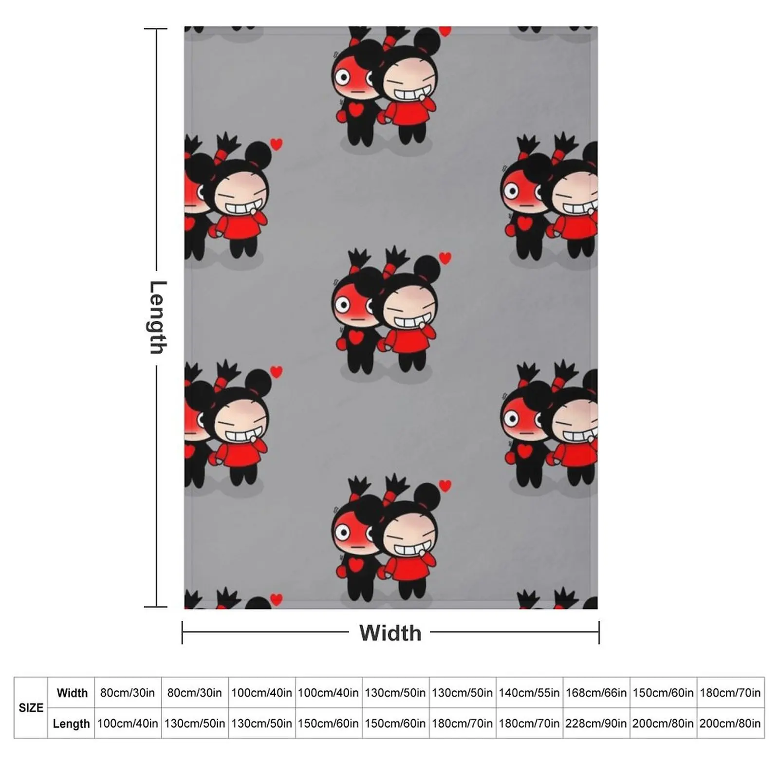 Pucca And Garu Throw Blanket Decorative Sofa Heavy blankets and throws Luxury Throw Blankets