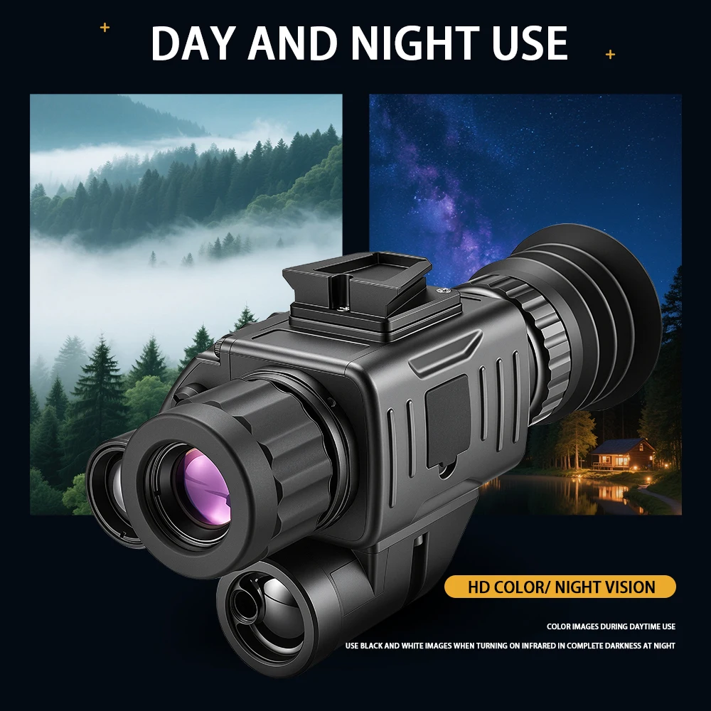 

Тактический монокуляр ночного видения ZIYOUHU NVG-08 с 8-кратным зумом, инфракрасным HD-изображением и дальномером для охоты, с креплением на шлем