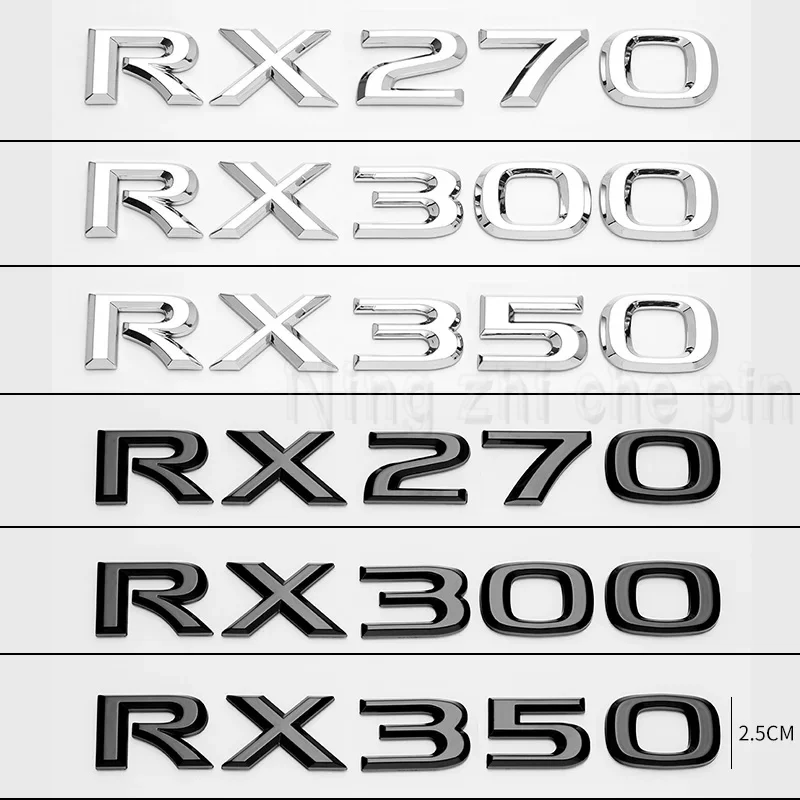 

3D ABS Glossy Black Emblem for Lexus ES260 ES200 IS250 GS300 GX400 NX300 RX350 RX450h LX570 LM350 LS600 Rear Trunk Badge Sticker