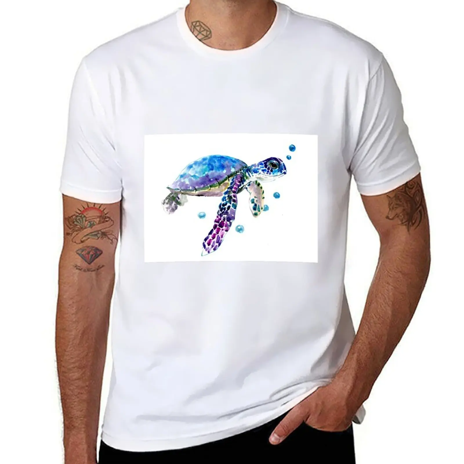 for tshirt Sea t 100% graphic Turtle T-Shirt shirts man shirts T-Shirt man men cotton t