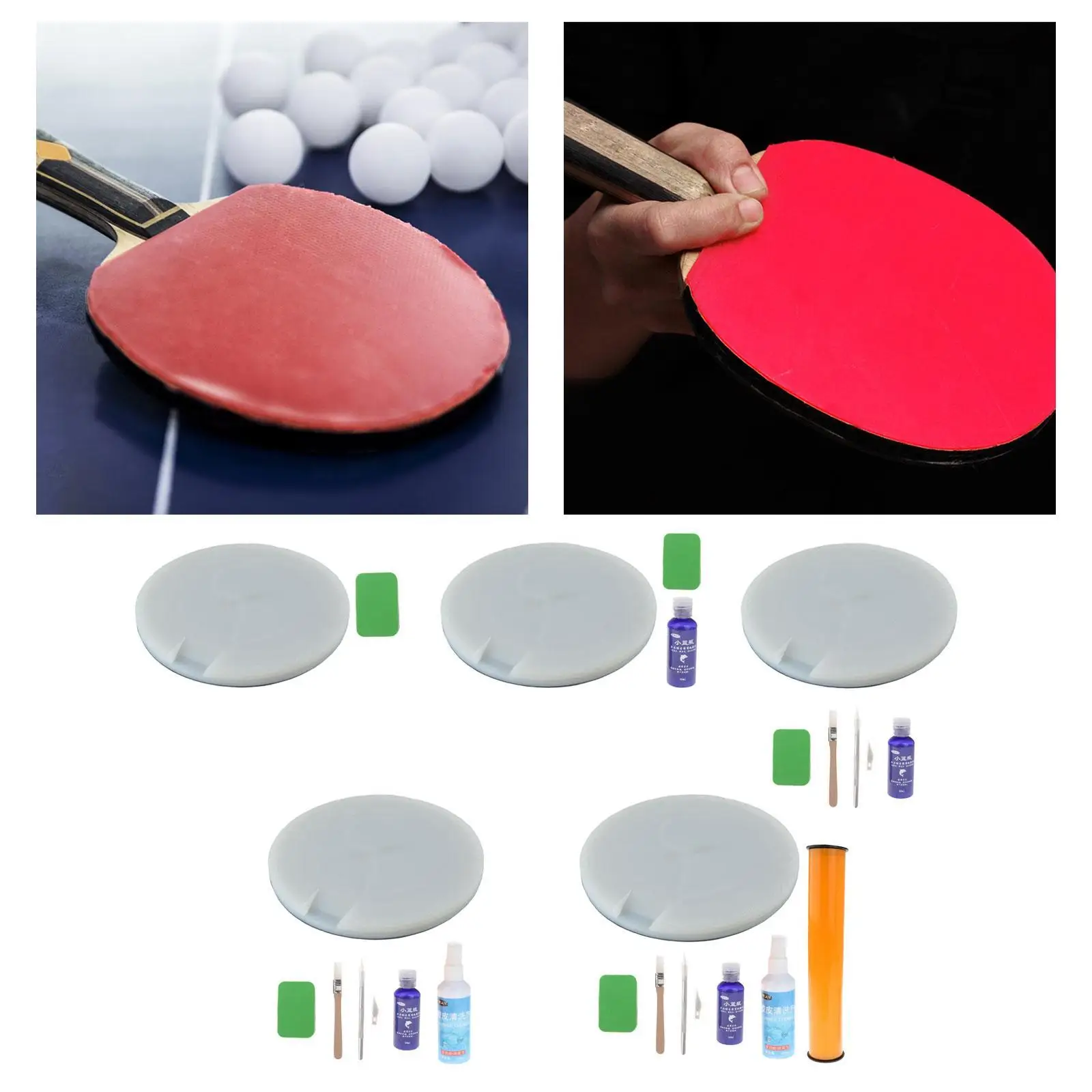 

Вращающаяся подставка для настольного тенниса: сборная разделочная доска с основанием из ЭВА для самостоятельной обрезки ракеток и накладок