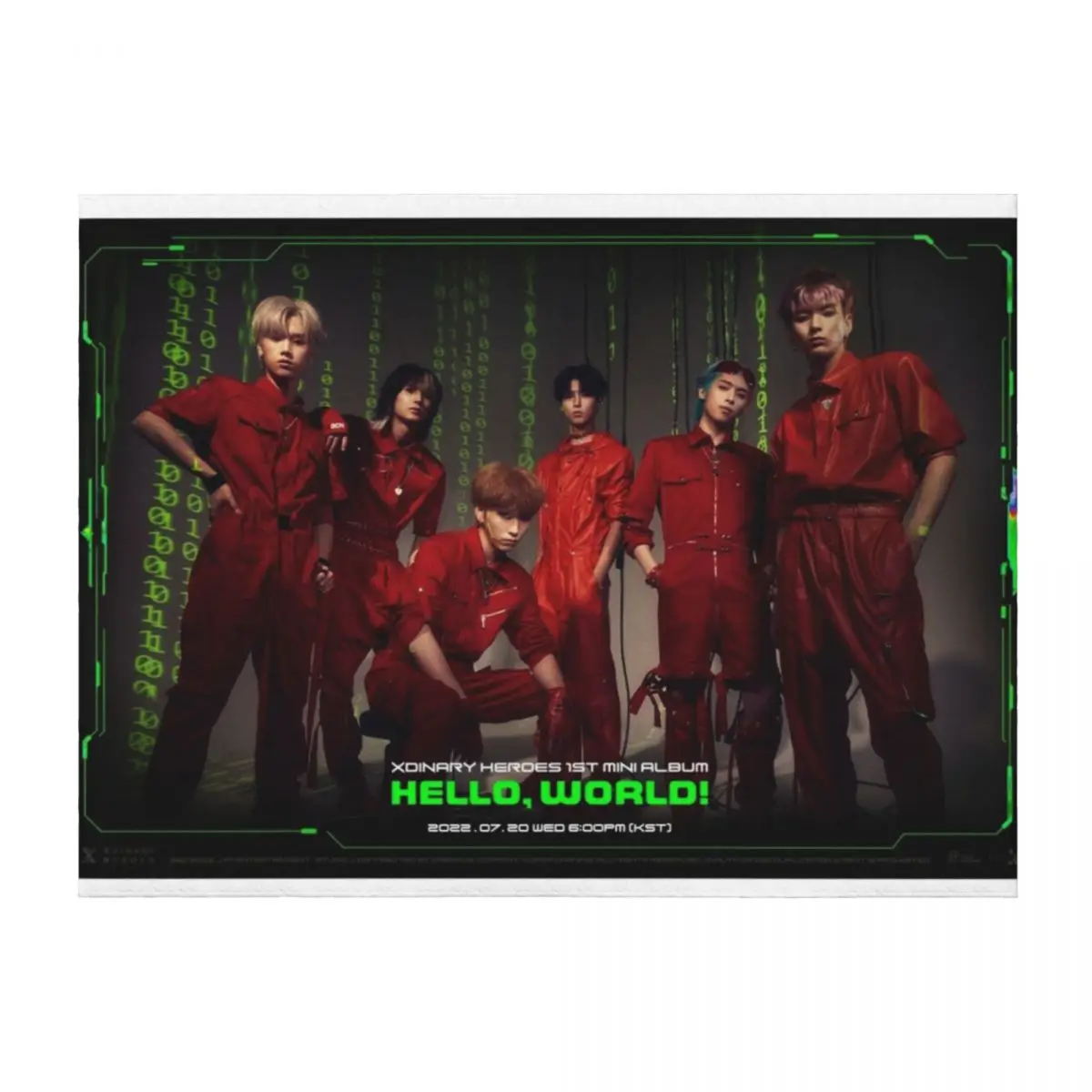 

Xdinary Heroes - Hello, World! Throw Blanket Giant Sofa For Decorative Sofa Loose Flannel Blankets