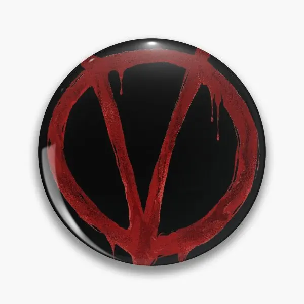 V For Vendetta  Soft Button Pin Decor Collar Lover Brooch Creative Women Cartoon Lapel Pin Jewelry Cute Hat Fashion Metal Funny