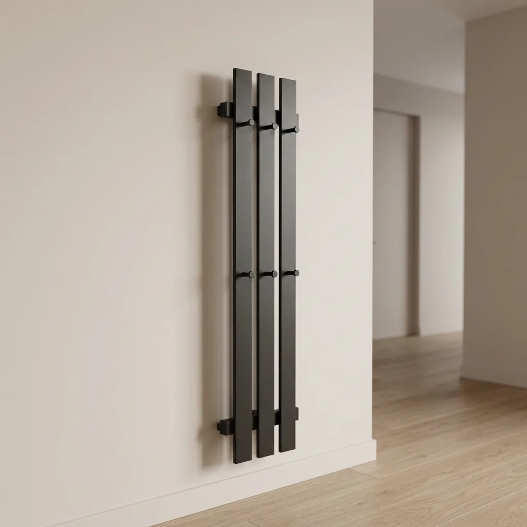Energy-saving 80-watt electric heating 3-rod stainless steel mirror polished towel rack bathroom wall-mounted drying rack