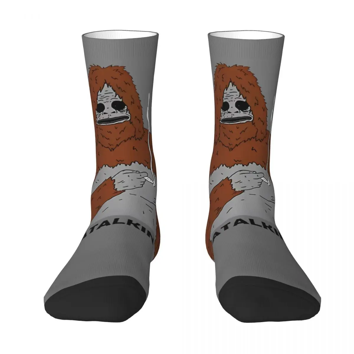 Funny Happy Men's compression Socks Stalwart Vintage Harajuku Sassy The Sasquatch Street Style Novelty Seamless Crew Crazy Sock