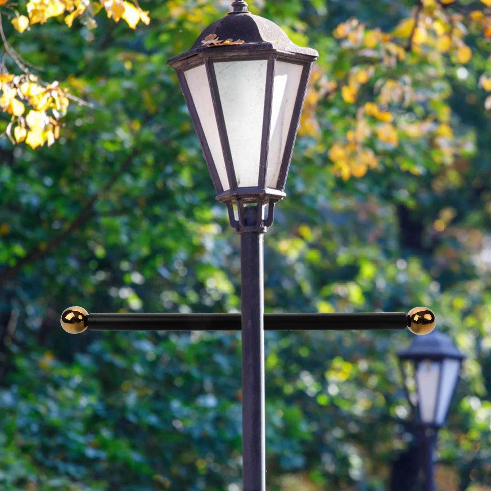 

Metal Flagpole 41CM Aluminum Lamp Post Arm Rest H Replacement Yard Light Rods Garden Accessories Outdoor Durability