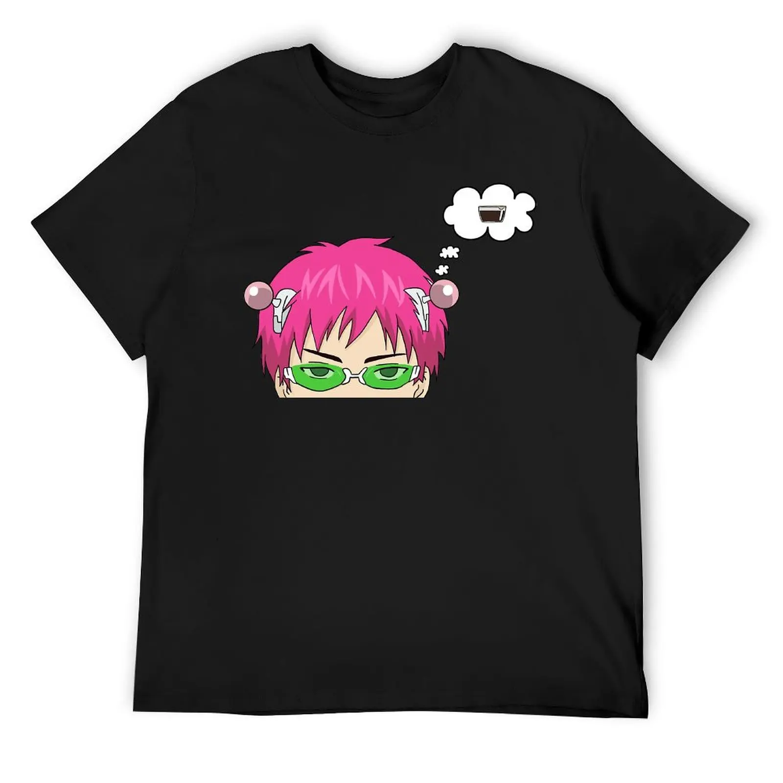 Harajuku Saiki With Coffee Jelly For Sale T-shirt  Sport Top Tee Funny Humor Leisure USA Size