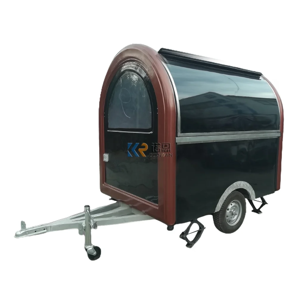 Food Concession Trailer Snack Coffee Cart Mobile KitchenFully Catering Equipments Ice Cream Kiosk Fast Food Truck Trailer