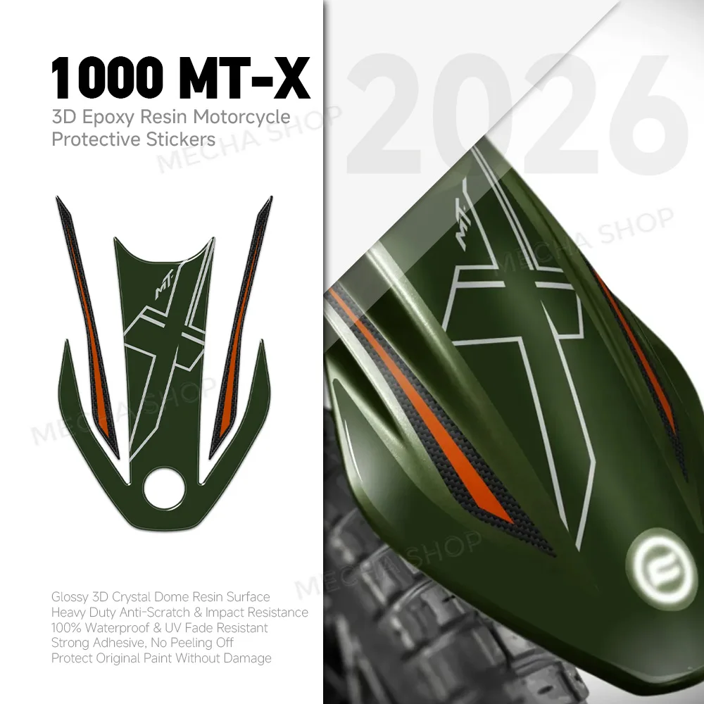 For CFMoto 1000 MT-X 2026 Upper Fender Stickers 3D Decal Kit Motorcycle Accessories