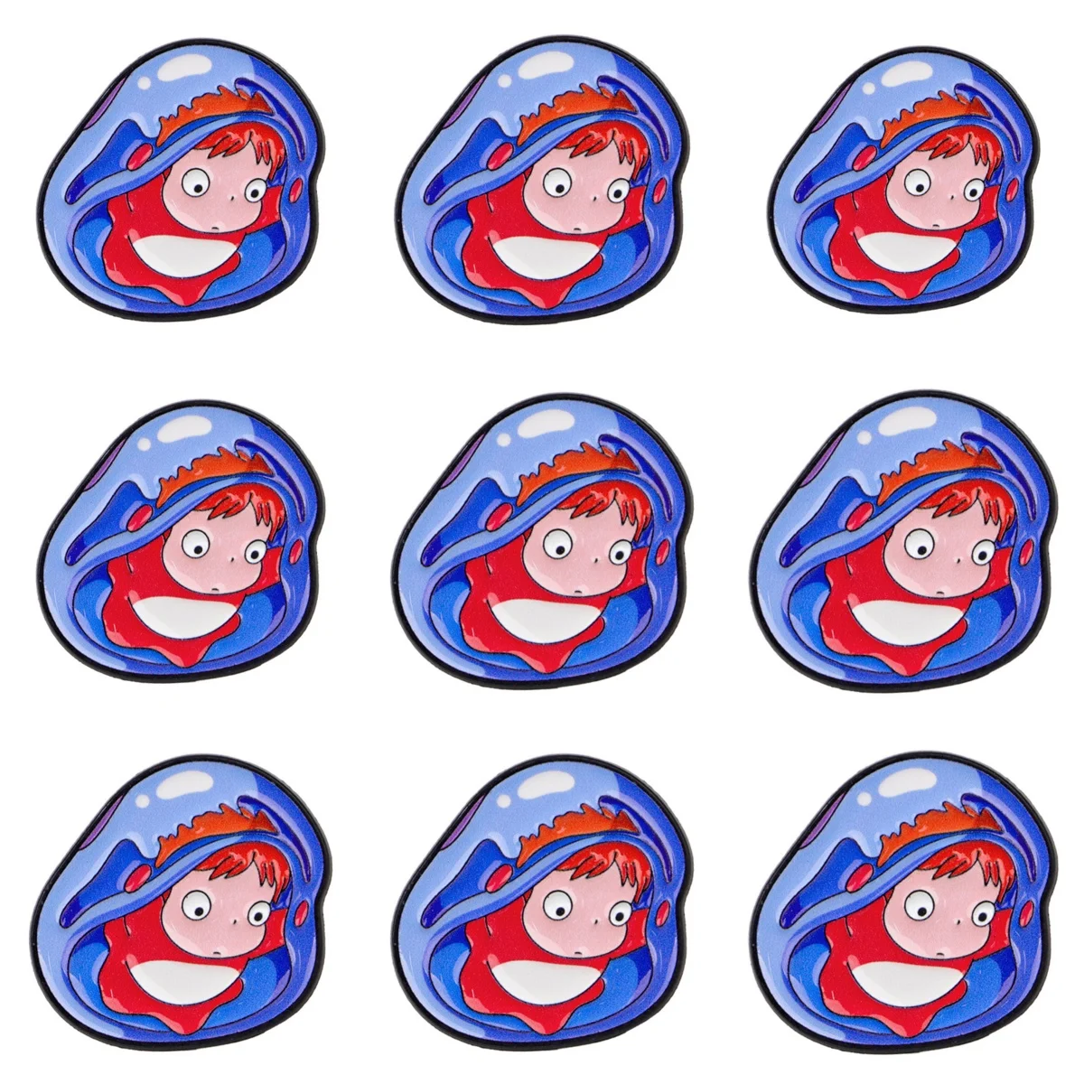 9-teiliges Set Niedliche Cartoon-Anime-Charakter Emaille-Pins Kawaii Broschen Hut-Anstecknadeln Abzeichen für Fans Geschenke Cosplay-Zubehör Spielzeug