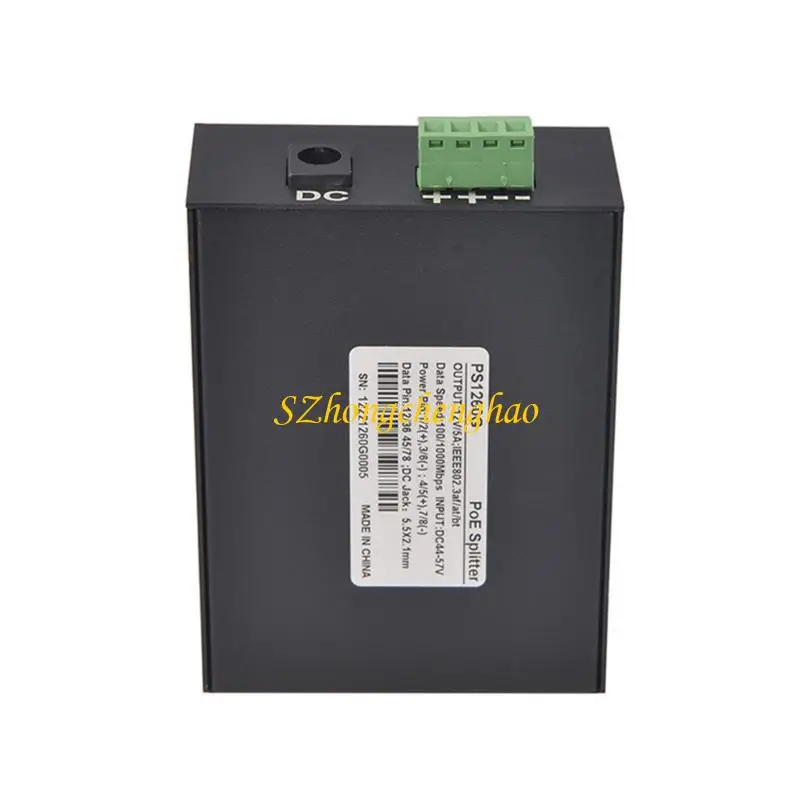 Poe Splitter RJ45 Box Power Box 12V 5A Металлический корпус POE Power Seperator 601D