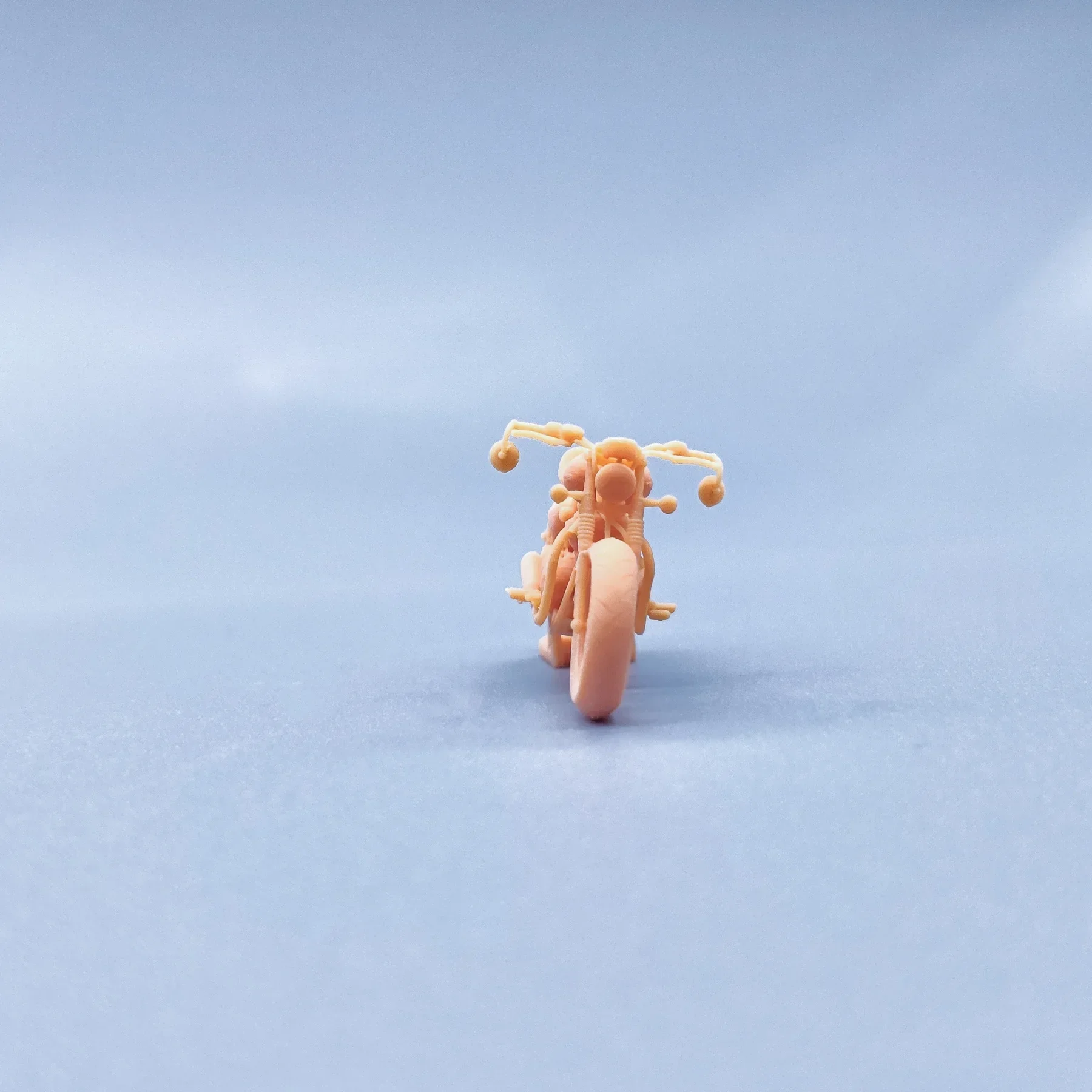 1/64 1/43 피규어 체중계 모델, 송진 오토바이 Bobber 2017 무채색 미니어처 디오라마, 손으로 그린 V134