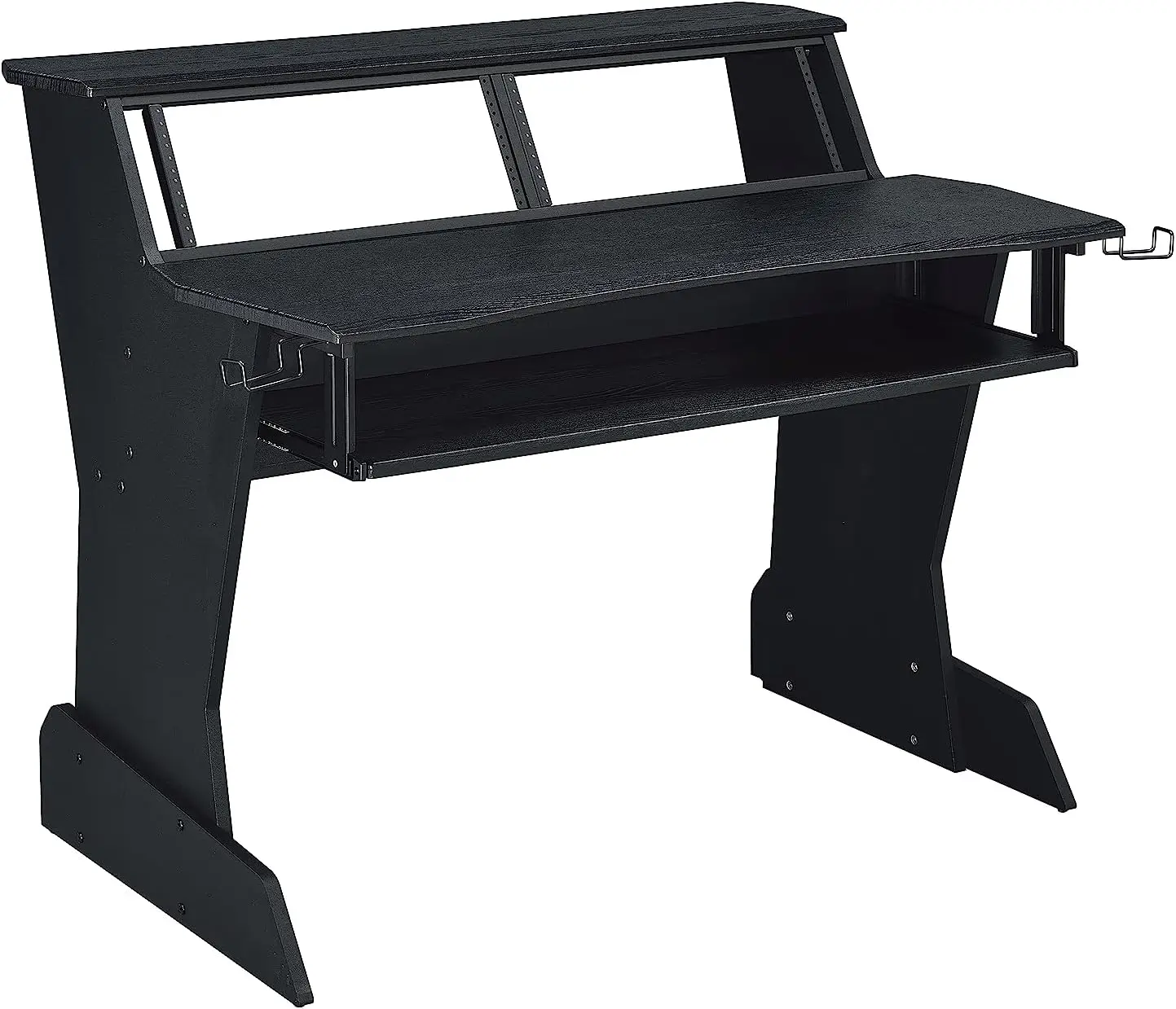 BE200 Series Music Studio Desk Workstation with 2 x 4U Rack (Black)