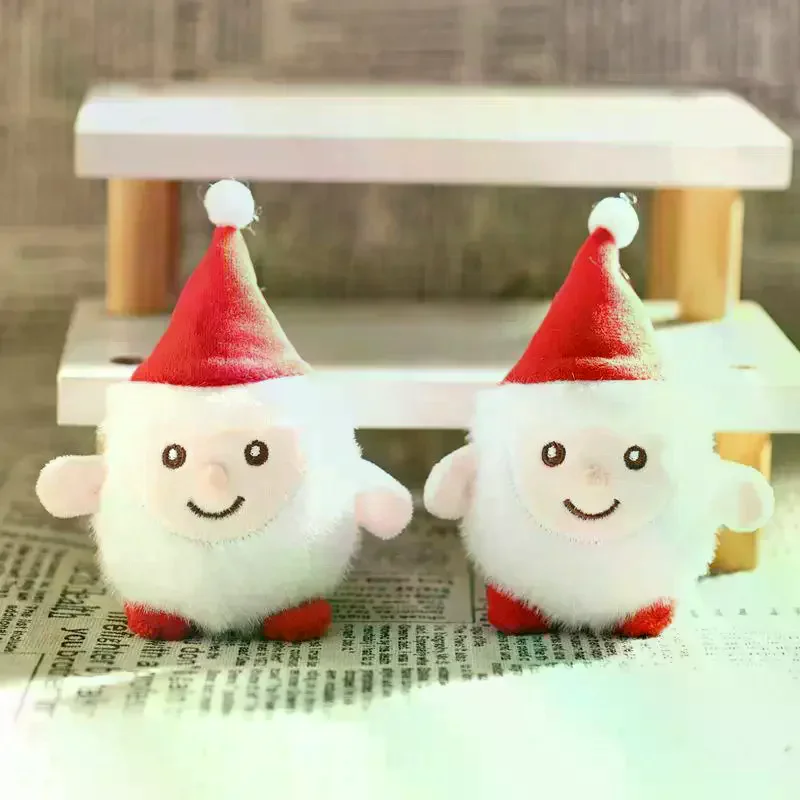 

1 шт., креативный мультяшный Санта-Клаус, плюшевая кукла, брелок, кулон для девочек, женщин, украшение для сумки, аксессуары «сделай сам»