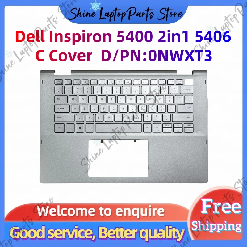 For Dell inspiron 5400 5406 2in1 C Cover Case Palmrest upper Lid Keyboard  075MP0 0NWXT3