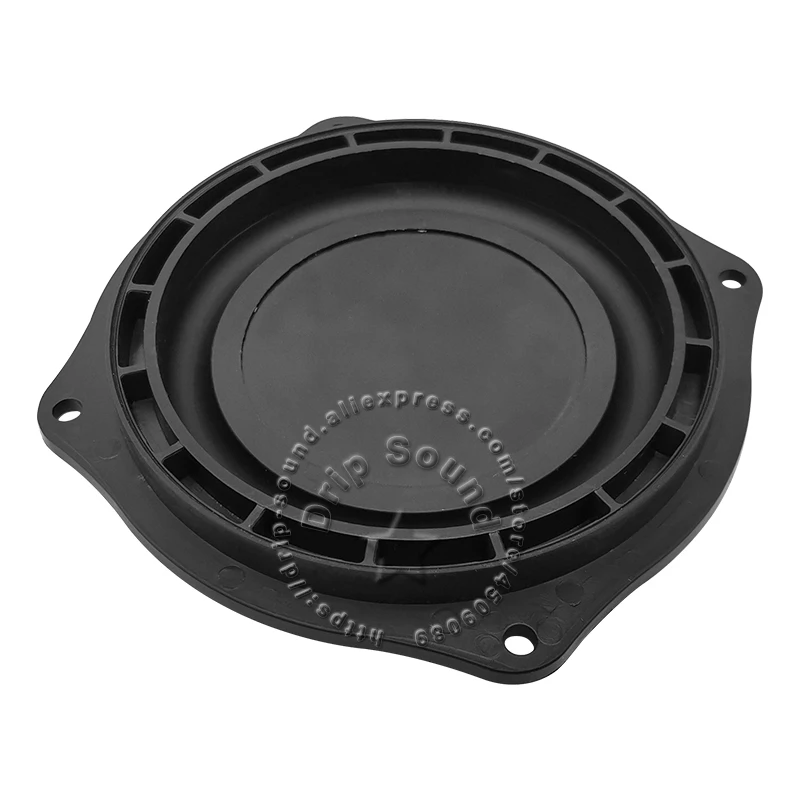 2 قطعة 4.47 "بوصة المتكلم السلبي المبرد مساعد باس مكبر الصوت المطاط الاهتزاز لوحة 113.6 مللي متر # أسود