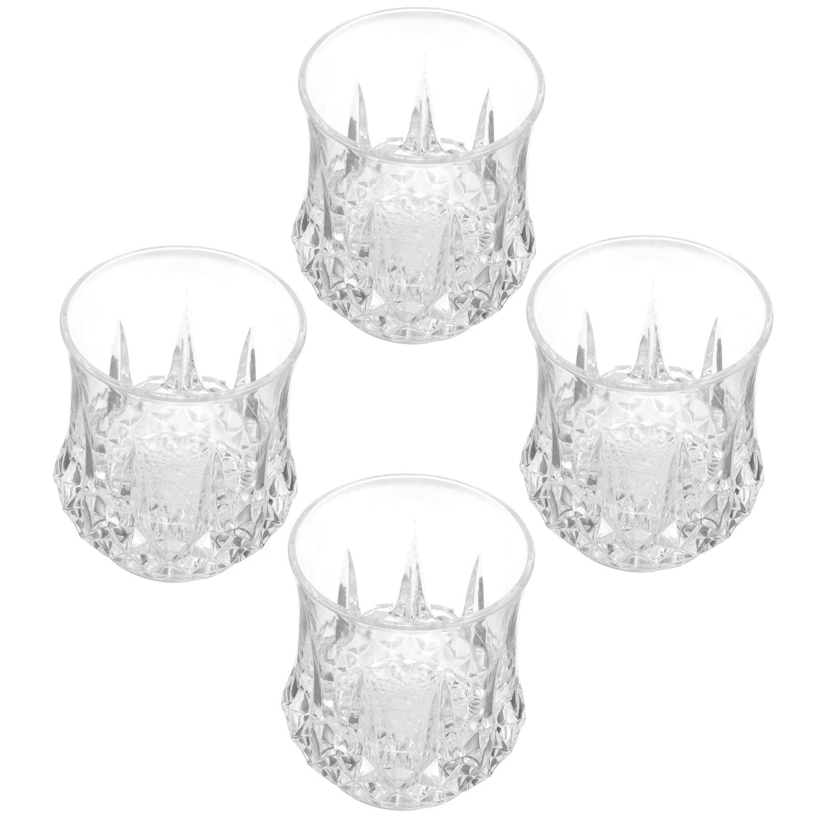 

4Pcs LED Plastic Tumblers Light Up Flashing Cups Replaceable for Party Wedding Festival Night Event Plastic LED Cup