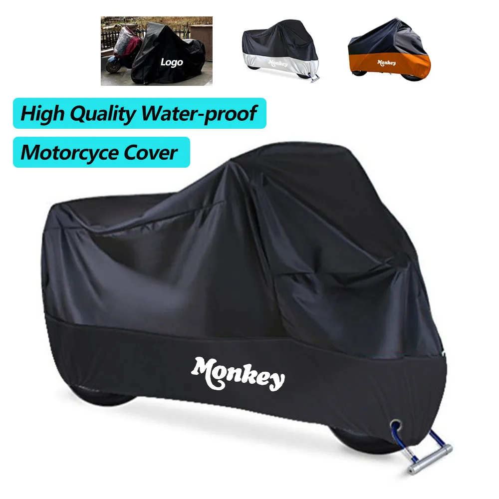 For Honda Monkey Z125 Z50 Z 125 50 Water-proof Motorcycle Cover Outdoor Rain Covers Protector Accessories Black 2024 New