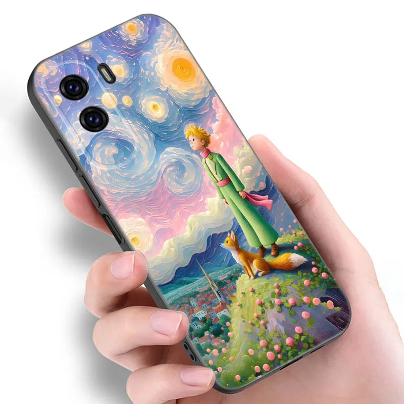 The Little Prince Black Phone Case For Huawei Honor 70 90 Lite X40 GT X50 i X5 + X6A X6S X7A X8A X8B X6 X7 X8 X9 4G X9A X9B 5G