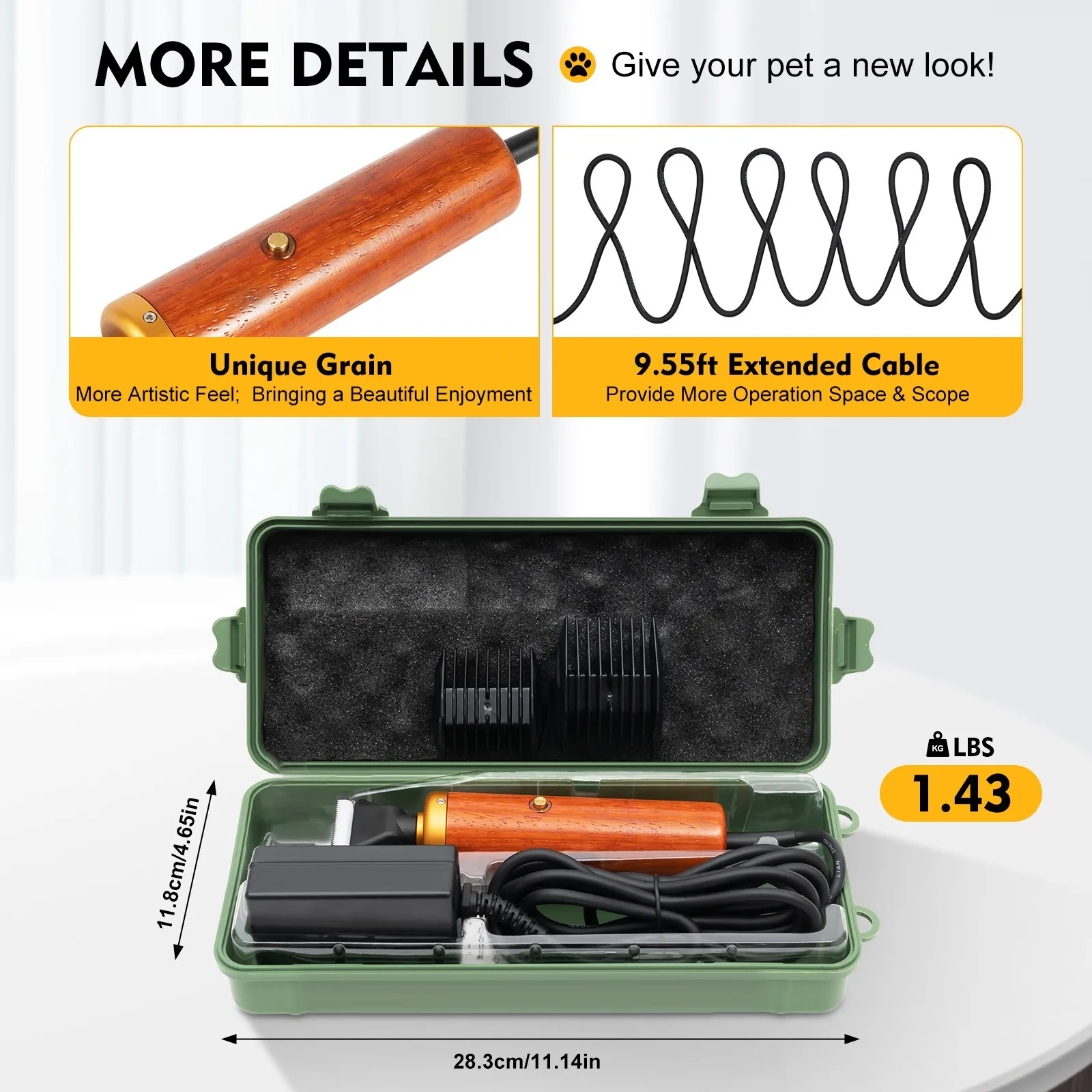 

Rabbit Dog Farm Shears Professional Electric Clippers for Alpacas Llamas New