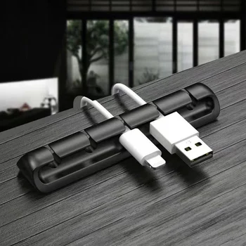 USB 이어폰 네트워크 케이블용 실리콘 케이블 홀더, 유연한 케이블 와인더, 와이어 정리 홀더, 코드 관리 클립  Best5