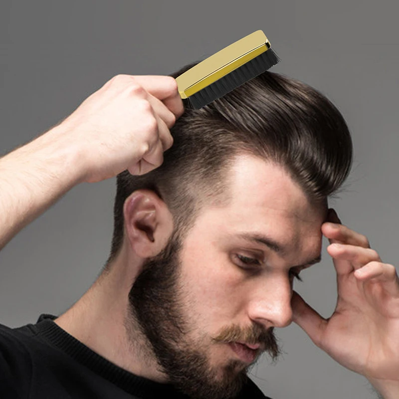 

Портативная парикмахерская расческа для бороды, мужская щетка для бритья, щетки для бороды, усов, парикмахерский инструмент для укладки волос