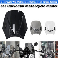 Universal Motorcycle Windshield Covers Screen Smoke Lens Motorbikes Deflector For Honda and For Yamaha as well as For Bmw