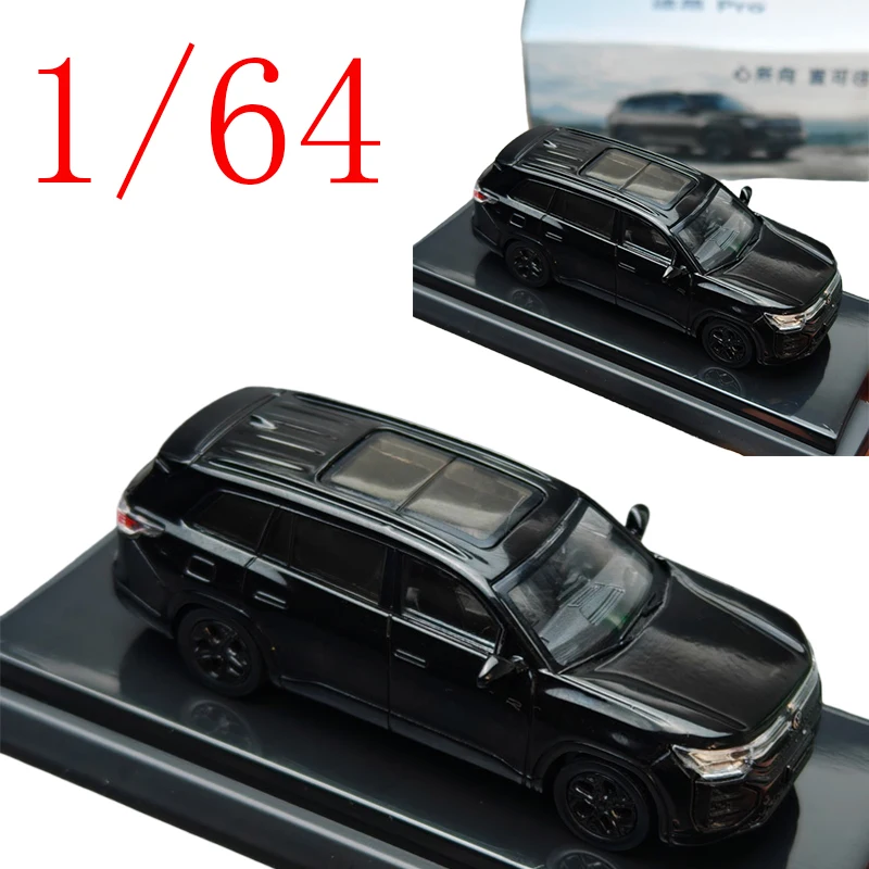 

Литая под давлением модель автомобиля из сплава Saic Volkswagen в масштабе 1/64, Volkswagen Teramont Pro, черные игровые транспортные средства, игрушки для мальчиков, подарок, оригинальная коробка