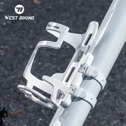 WEST BIKING Bicycle Water Bottle Holder Silicone Non-slip Straps Set MTB Road Bike Bottle Stand With Adaptor Cycling Accessories