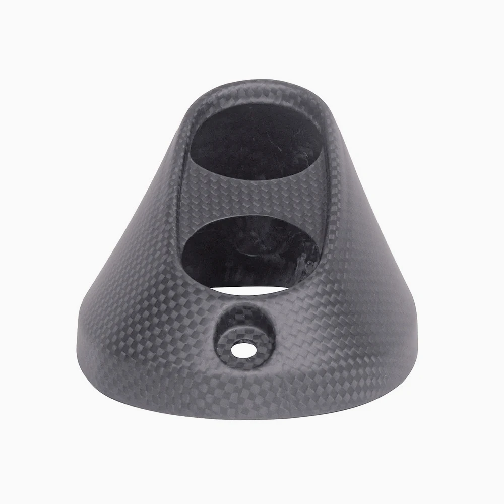 ZC-Motorcycle Carbon Fiber Exhaust Cap End Pipe Cover Cowl For Ducati Desert X 2022 2023 - view 4