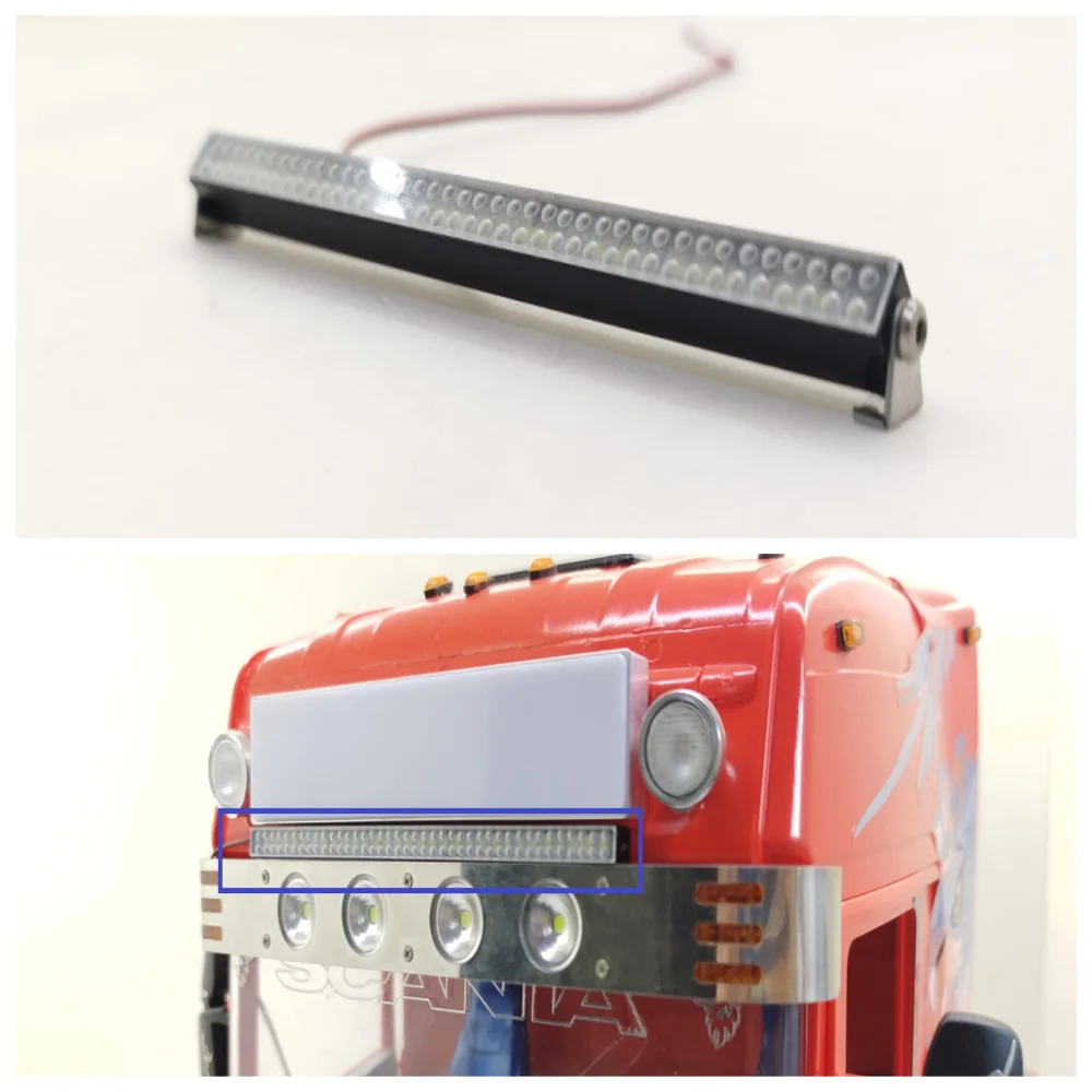 

LED Spotlight Dome Light Lamp for Tamiya 1/14 RC Truck Scania Actros Volvo FH16 Remote Control 1/14 Tractor Upgrade Parts