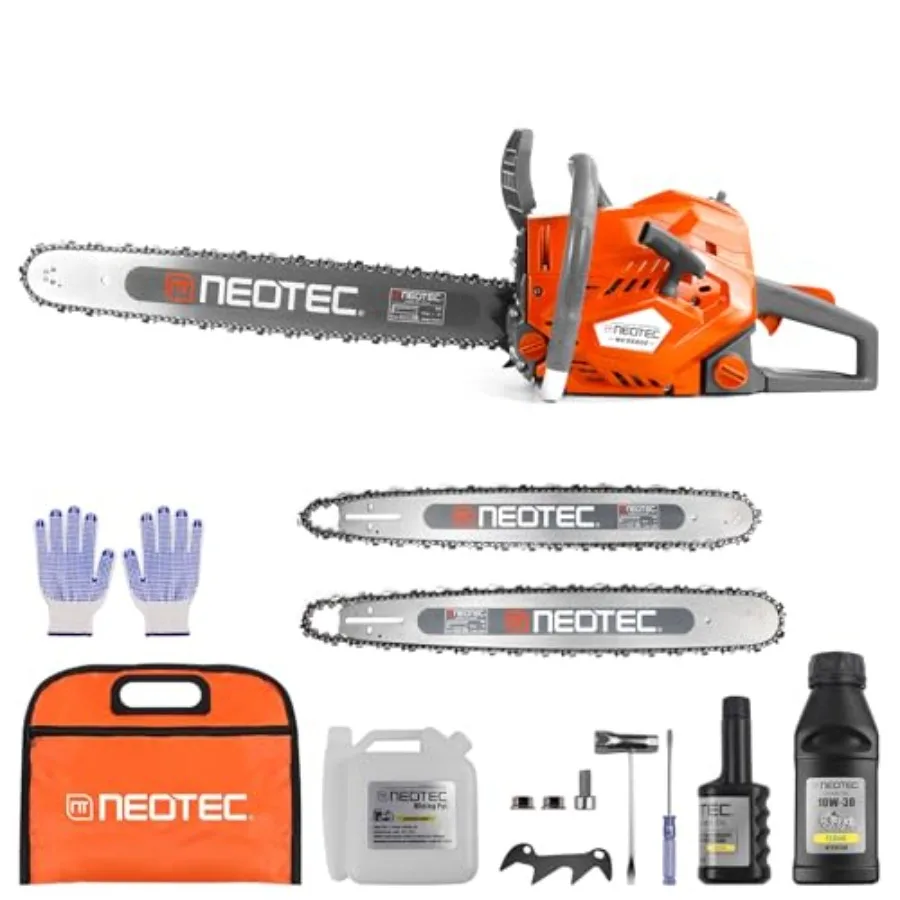 

68CC бензопила с газовым приводом, 22-24 дюйма, бензопилы, 2-тактная аккумуляторная ручная бензиновая бензиновая цепная пила для ремонта деревьев