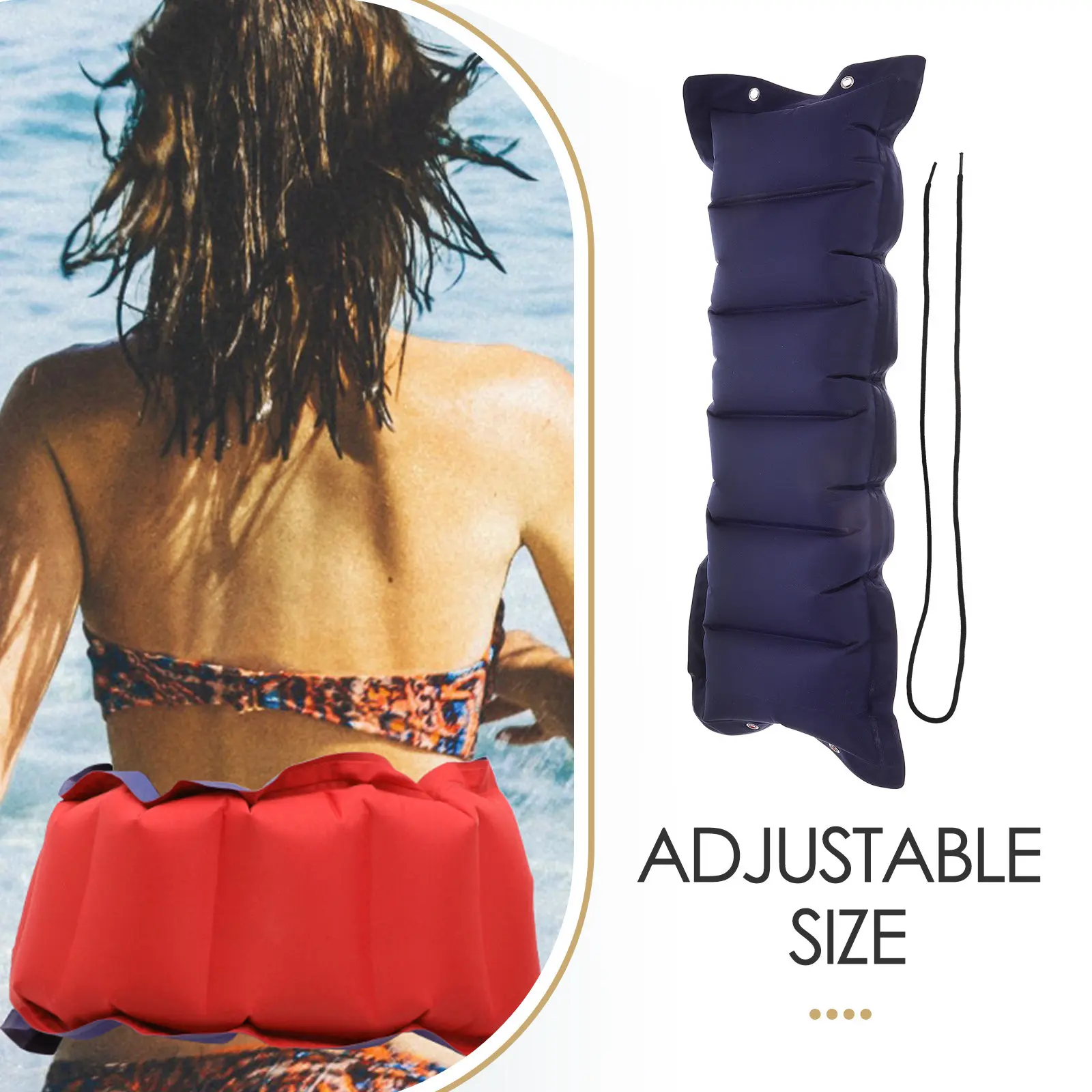 Swimming Float Belt Adjustable Buoyancy Waist Band Lightweight Swim Training Aid for Beginners Adults Kids