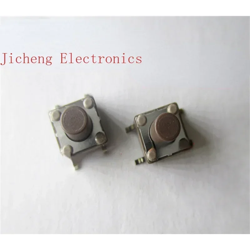 10PCS Original Taiwan DTSM-63N-V-T/R Touch Switch 6*6*7MM Patch Four-pin Button Brown