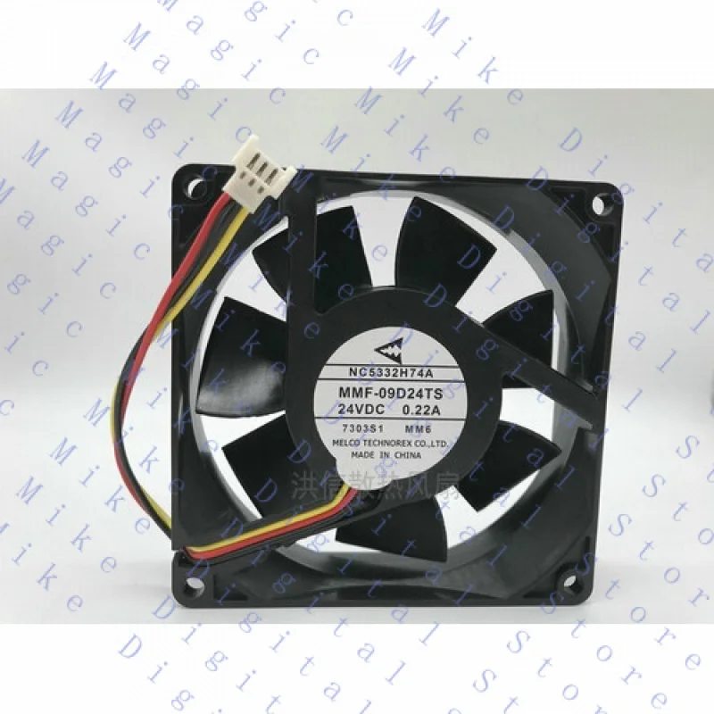 UU 1 قطعة مروحة تيار مستمر 24 فولت 0.22A 90*90*25 ملليمتر 3 دبوس NC5332H74A MMF-09D24TS-MM6