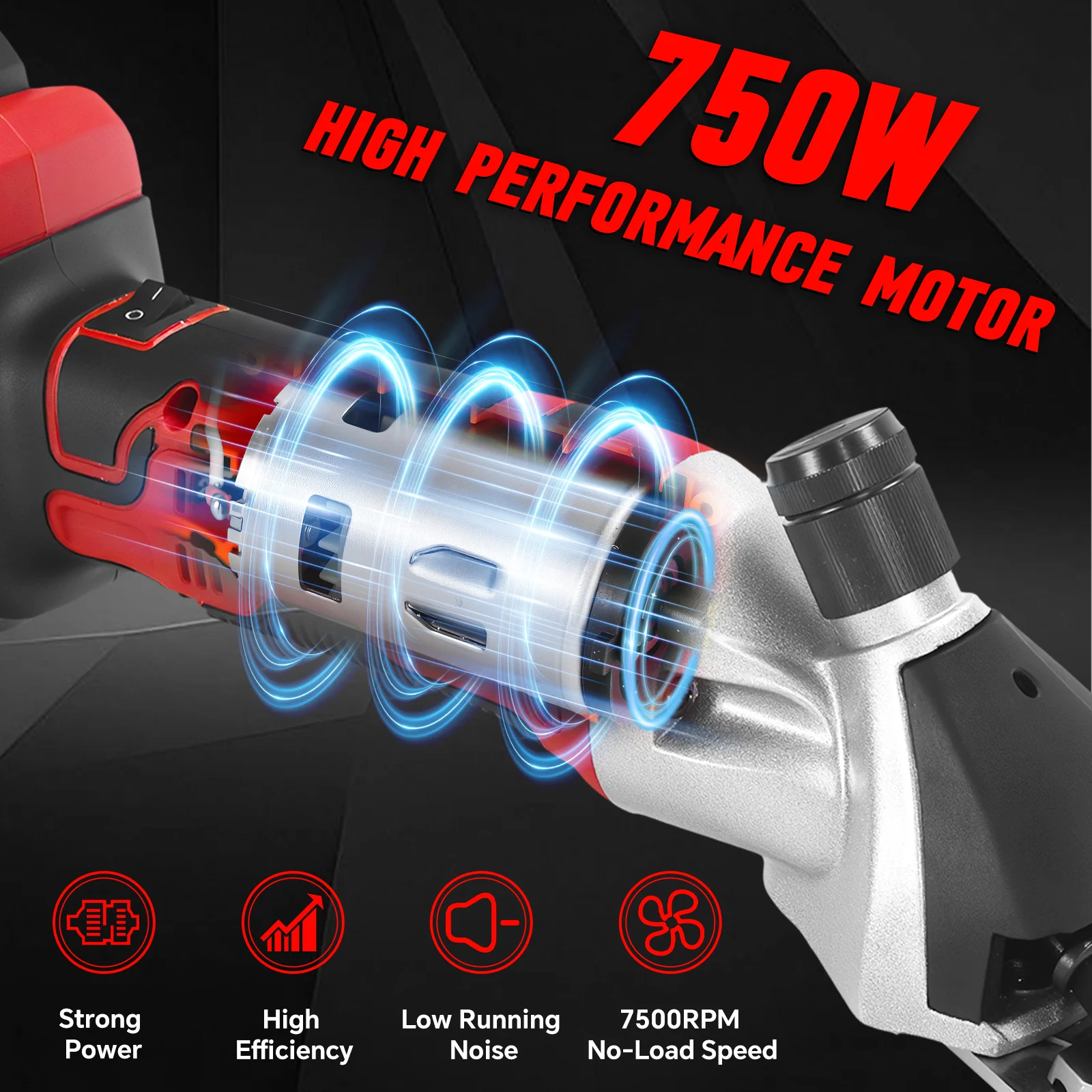Electric Sheep Shears 750W 6-Speed Cordless Wool Shearing Machine Animal Grooming Clippers For Milwaukee 18V Battery Pin