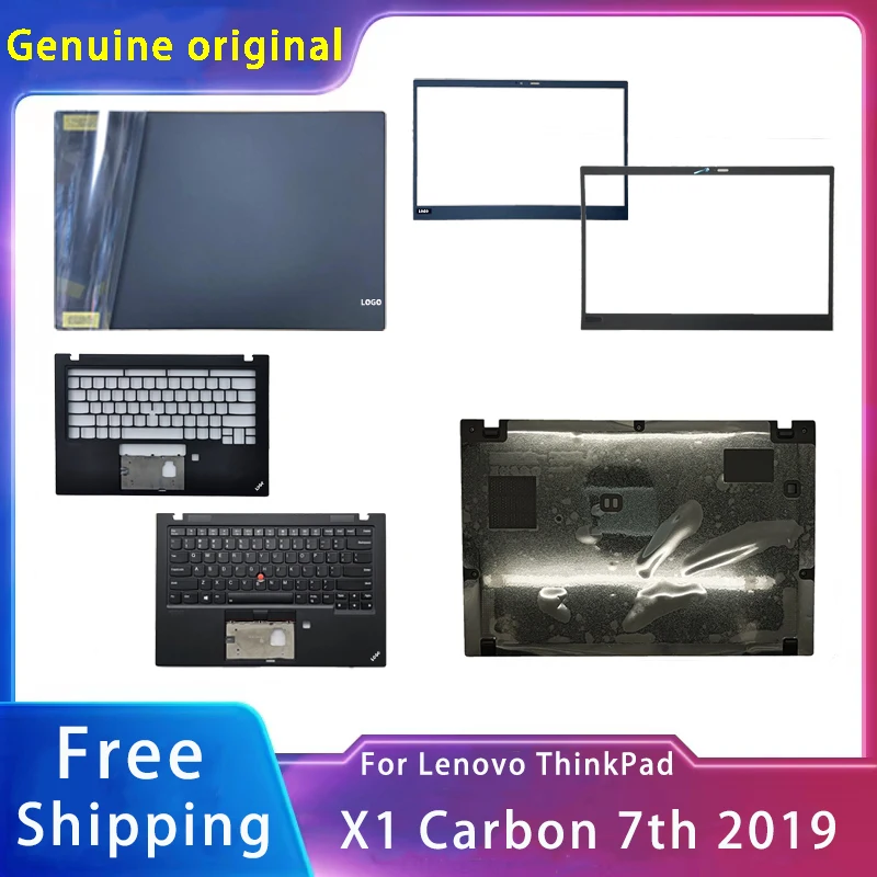 

New For Lenovo ThinkPad X1 Carbon 7th 2019；Replacemen Laptop Accessories Lcd Back Cover/Palmrest /Bottom/Keyboard With LOGO