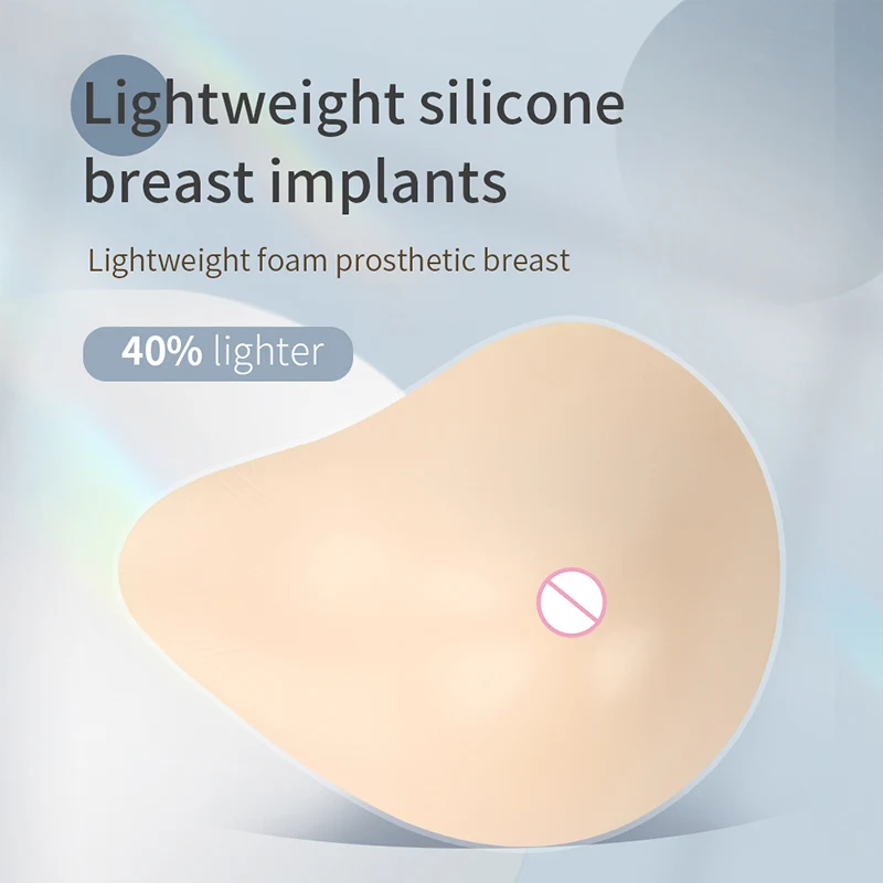 LERVANLA QKVS Spiral Shape Postoperative Silicone Breast Form Artificial Breast Prosthesis for Mastectomy