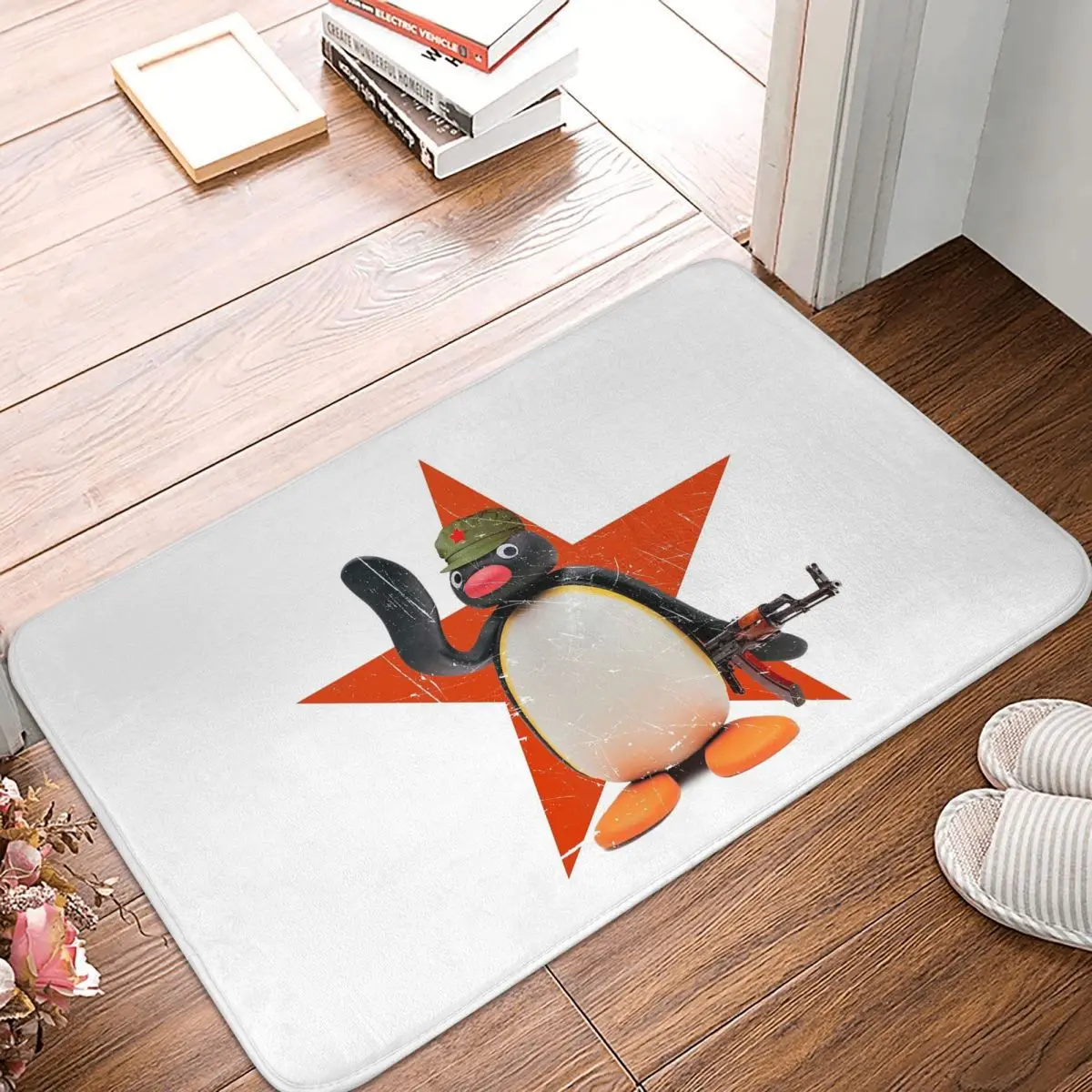 Comrade Pingu Noot Noot Motherfurs No Text Non-slip Doormat Floor Mat Carpet Rug for Kitchen Entrance Home Balcony Footpad Mats