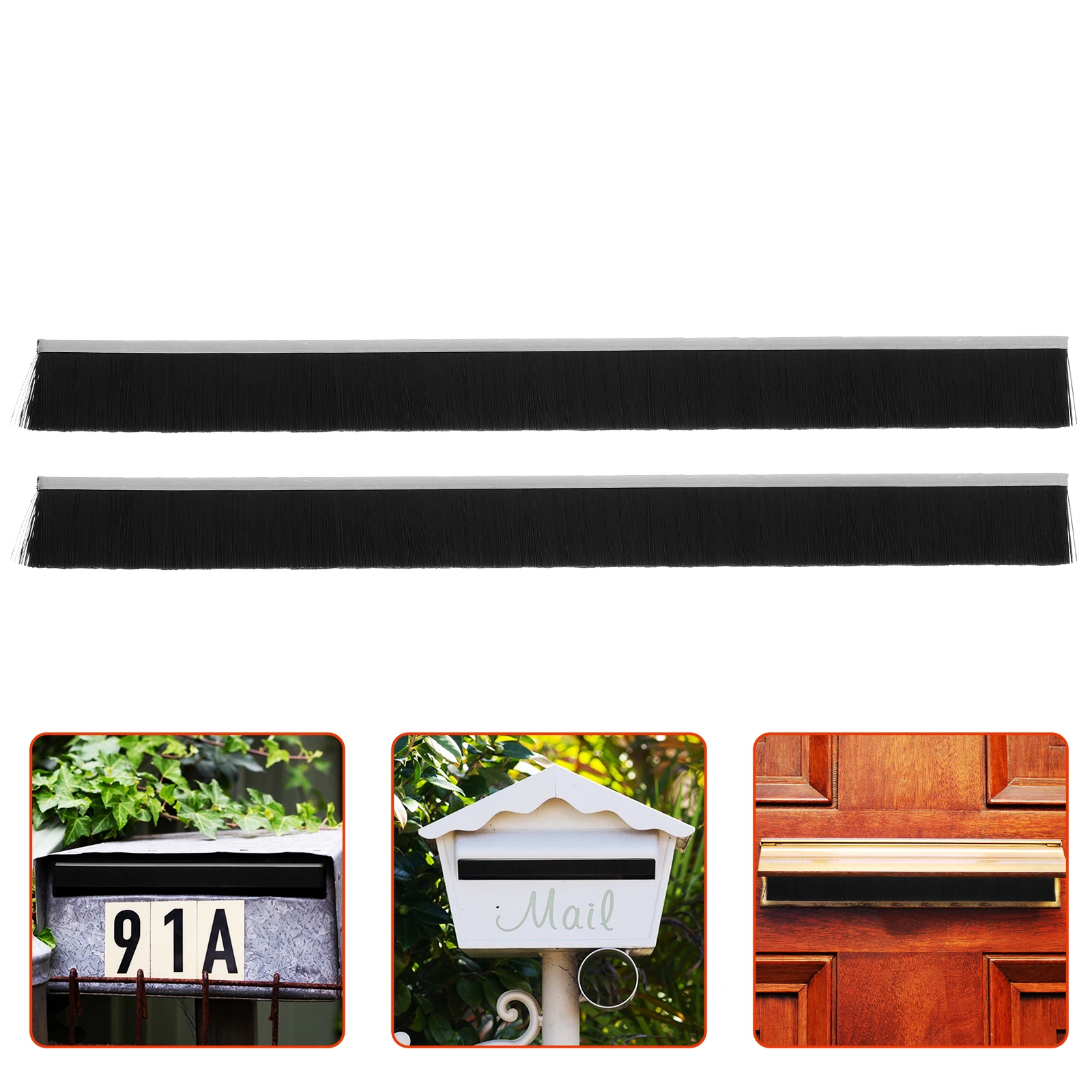 

2Pcs Mailbox Cleaning Brush Strip Dust Removal Waterproof Nylon Office Home Letter Box Durable Mail Box Parts