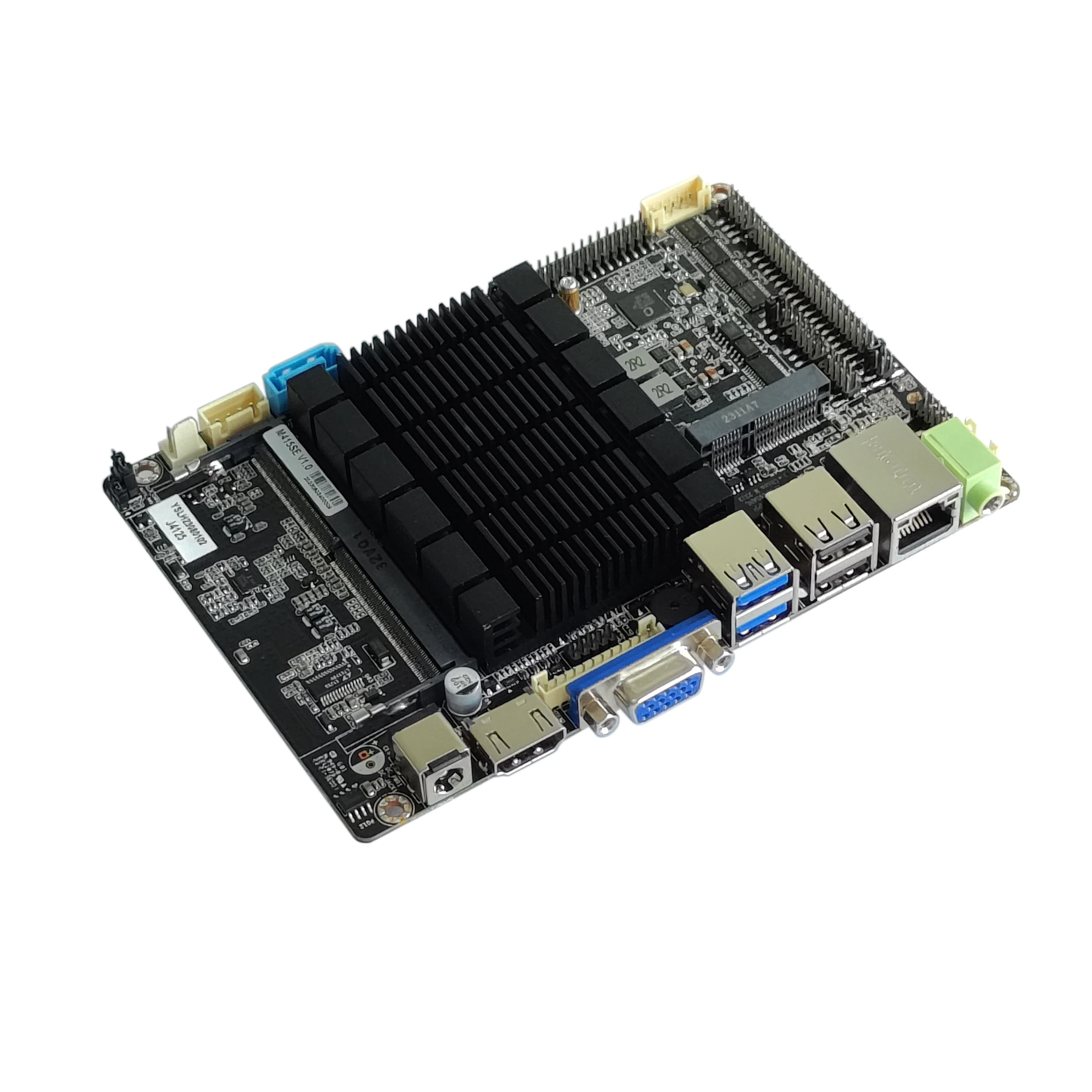 ELSKY New 3.5inch  Motherboard M415SE  Support  J4125 Processors DDR4 8GB  MSATA 128GB Win 10 Linux