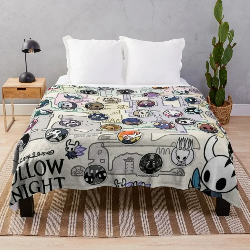 

The Maze of HollowNest - Hollow Knight - HD Throw Blanket Cozy Napping Blanket Gift for Mom Dad