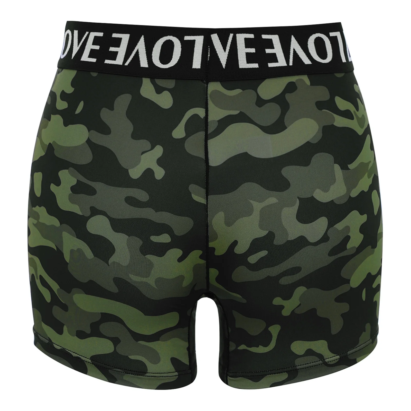 Women Girls Panties Leopard Pattern Gym Shorts Stylish Letter Printed Elastic Waistband Panties Underwear Activewear Sportswear